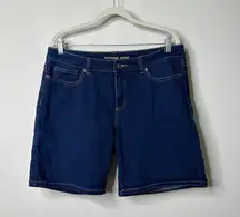 Michael Kors Dark Blue Denim Shorts Women's 8