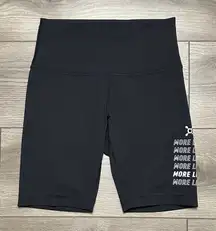 Lululemon Wunder Train High Rise Short 8" Black Orange Theory Logo Size 6