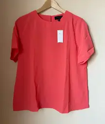 Banana Republic Classic Crew Neck T Shirt Coral Size M BNWT