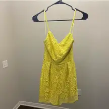 Yellow Lace Romper