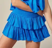 Blue Flowy Shorts