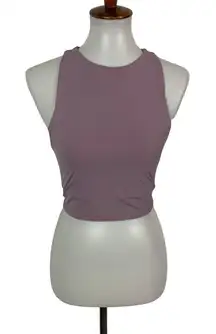 As Revival Women Small Pink Crop Sports Bra‎ Stretch Activewear Yoga Gym