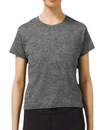 Lululemon Train to Be Short Sleeve Dot Camo Rhino Grey Black Size S