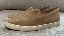 Birdies Suede Swift Slip-On Sneaker in Beige Size 8