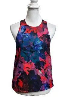 Finders Keepers Floral Symphone Top Sleeveless Blouse Multicolor Womens Size M