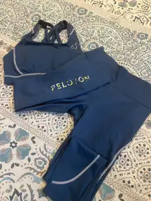 Peloton sports bra and leggings
