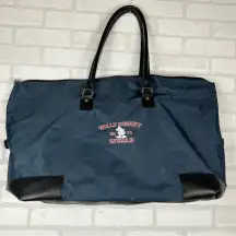 Walt Disney World 1971‎ Large Navy Blue Duffle Tote Weekend Bag Mickey Mouse