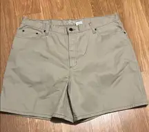 L.L. Bean Women's Beige Jean Shorts like new size 20