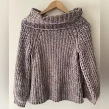 525 America Chenille Cowl Neck Multicolor Chunky Knit Sweater