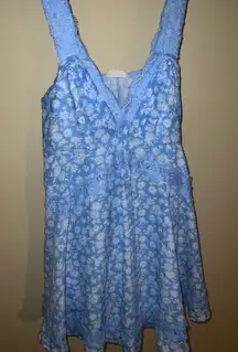 Floral Blue Dress