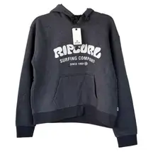 Rip Curl Women's Surf Puff Heritage Pullover Hoodie Sweatshirt Size M Gray