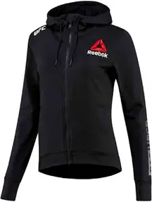 Reebok UFC FK‎ Black Walkout Women's Hoodie Size M
