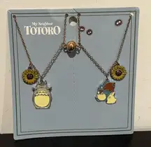 Studio Ghibli My Neighbor Totoro Rustic Sunflower Friendship Necklace Set