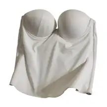 David's Bridal White Intimates Robe