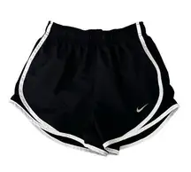 Nike Dri Fit Black White Lined Running Shorts Sz XS