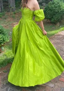 Strapless A Line Gown