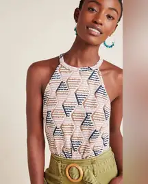 Anthropologie Lindsay Structured Halter Top
