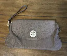 Baggallini Small Monaco wristlet Brown Leopard Print Wrist Strap Only