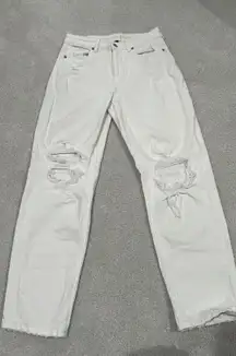 Outfitters White Ripped Jeans