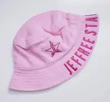 Jeffree Star Pink Embroidered Terry Cloth Bucket Hat