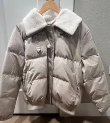 Beige Puffer Jacket