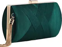 Womens Elegant Tassel Evening Clutch Cross Body & Purse Bag Wedding Prom Formal