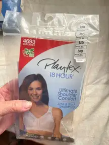 NWT  Playtex 18 hour size 38D bra wirefree shoulder comfort