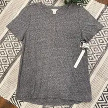 NWT Gray Caslon Henley Tee Shirt