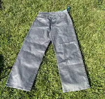 Wild Fable Silver Flare Wide Leg Jeans