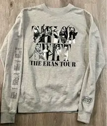 Taylor Swift Light Gray The Eras Tour 2023 Crewneck Sweatshirt