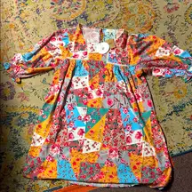 Umgee Multicolor Floral Dress XL - Boho Patchwork NWT