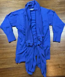 CAbi Size XS Chelsea Blue Open Front Topper/Cardigan
