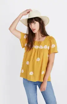 Floral Embroidered Butterfly Top