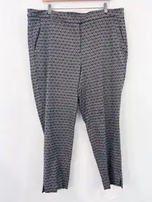 NEW Lane Bryant Gray Diamond Tailored Trouser Pants size 24 Casual Professional