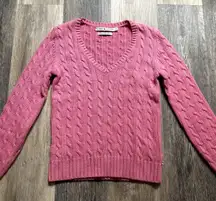 Y2K Tommy Hilfiger Cable Knit Sweater Bella Swan Coquette Feminine Small Preppy