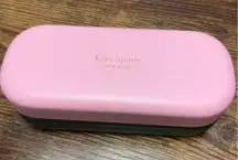 Kate Spade Eyeglasses Case Pink‎ Green Hard Clamshell Hello Sunshine