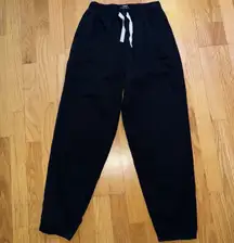 Cotton On Women's Everyday Pant Casual Tapered Drawstring Pull On Black Sz 4 NWT