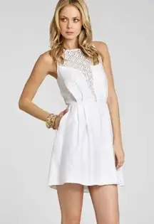 ✨HP✨BCBGeneration Crochet Neckline White Dress✨