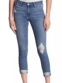 joe's jeans  Distressed Icon Rhea Mid Rise Skinny Cuff Crop Jean Sz 28 Pre-owned