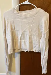 White Amazon Sweater Cropped