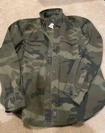 Camo Button Up