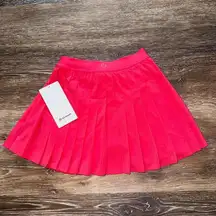 Lululemon High Rise Pleated Tennis Skirt Glaze Pink Size 2 NWT