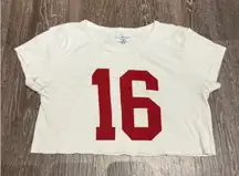 Brandy Melville 16 Cropped T-Shirt