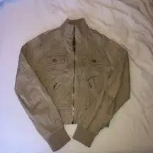 Tan Bomber Jacket