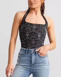 Free People With Love Halter Bodysuit