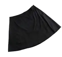 Revolve Revole Pixley High Rise A-Line High Rise Black Suede Mini Skirt 10