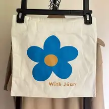 With Jean  tote bag! 💙 Super cute 💙