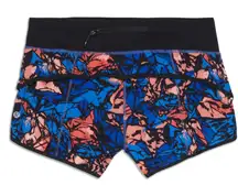 Lululemon Speed‎ Short Paint Storm Harbor Blue Multi / Black