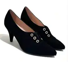 French Sole fs/ny Ora Dress Pump in black suede 9