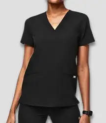 Figs Technical Collection Scrub Set Casma Top Straight Leg Pants Black sz S